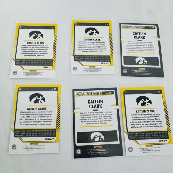 6x 2024 Caitlin Clark Collection Donruss Iowa Hawkeyes Highlights - Picture 9 of 9